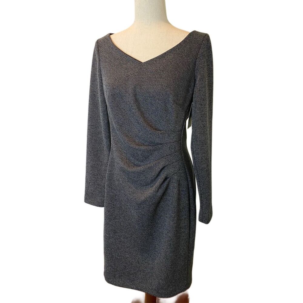 Lauren by Ralph Lauren Charcoal Midi Dress NWT Sz.8